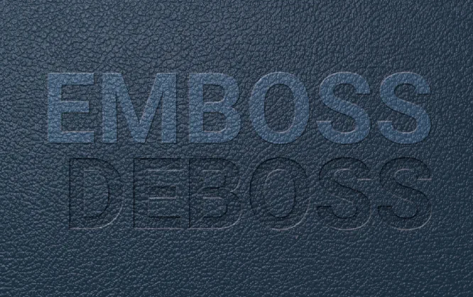 difference between embossing and debossing